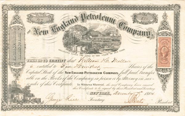 New England Petroleum Co. - Stock Certificate